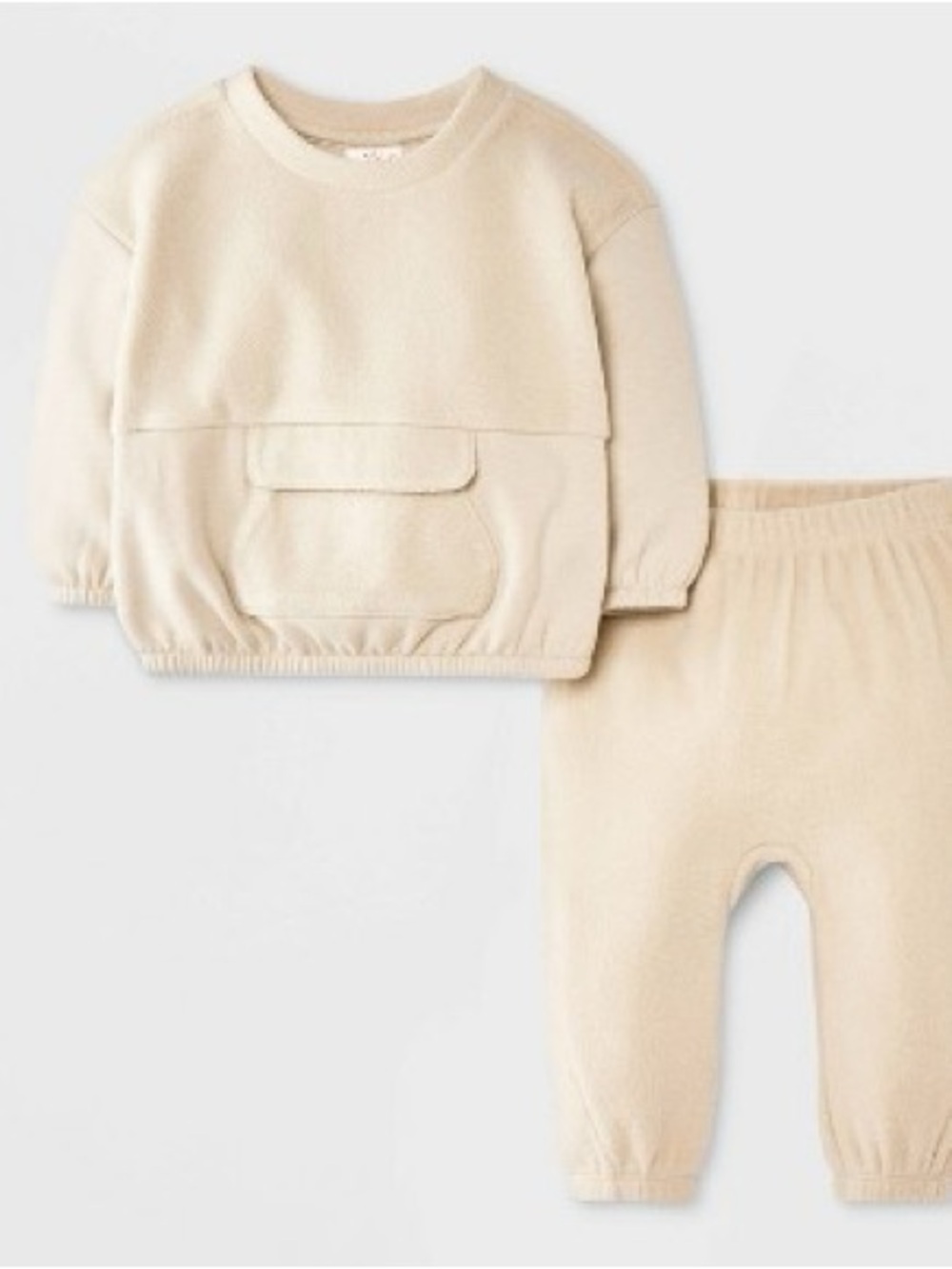 Cat & Jack Cream Cozy Fleece Two-Piece Set